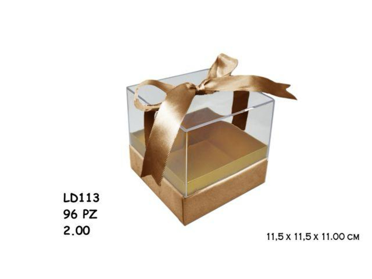 SCATOLA PVC ORO 11.5X11.5 LD113