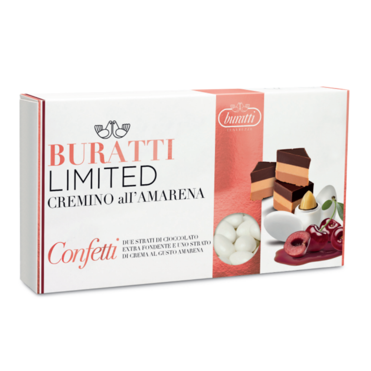 CONFETTI TENEREZZE CREMINO AMARENA BURATTI 1 KG TCAM100