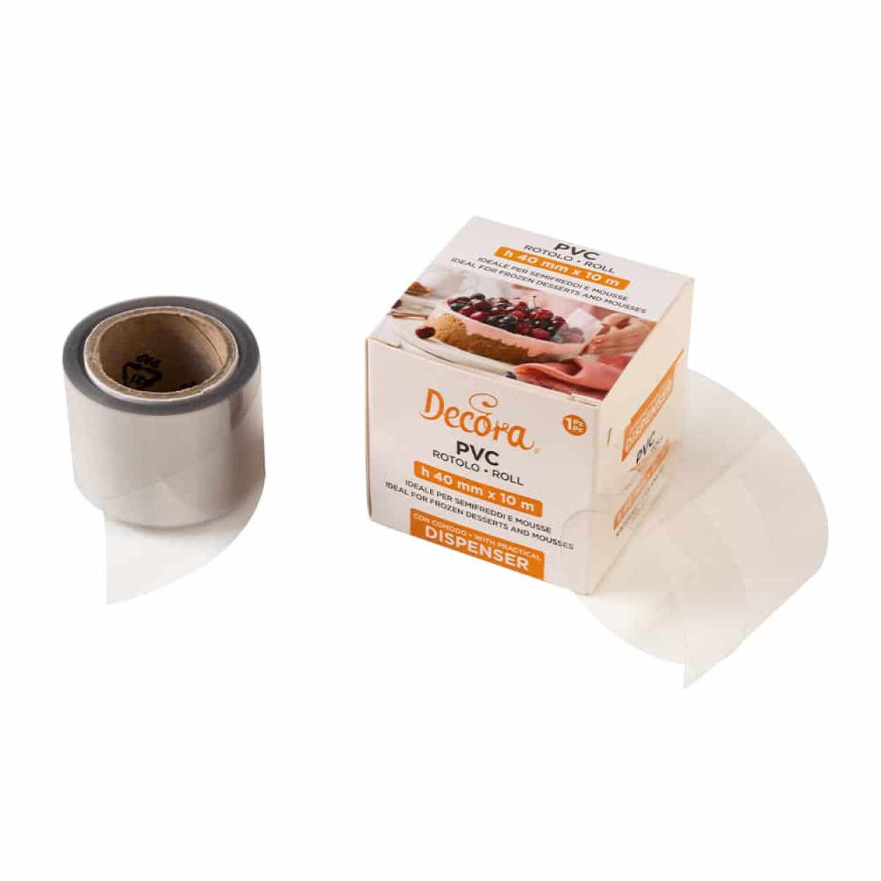 BOBINA PVC PER ALIMENTI 10M X H40 MM 0160716