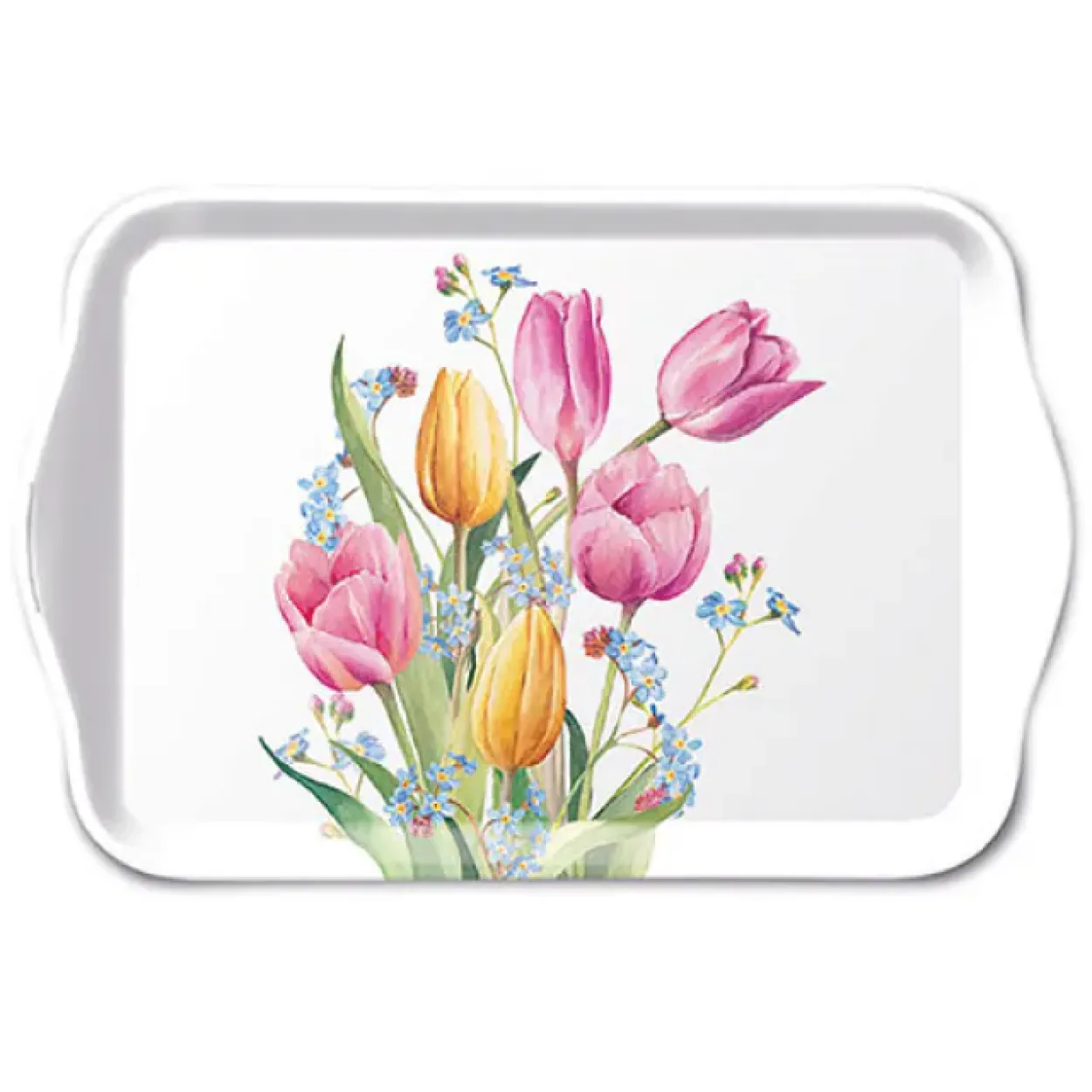 VASSOIO MELAMINA 13X21 TULIP BOUQUET 13717030
