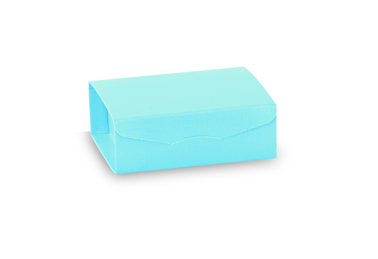 10 GIFT CON INSERTO 80X80X30 FIBRA AZZURRA 100044C
