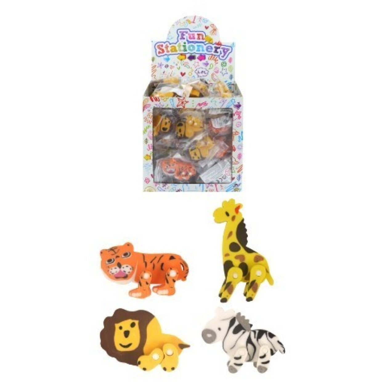GOMME DA CANCELLARE ANIMALI DELLA GIUNGLA S59004