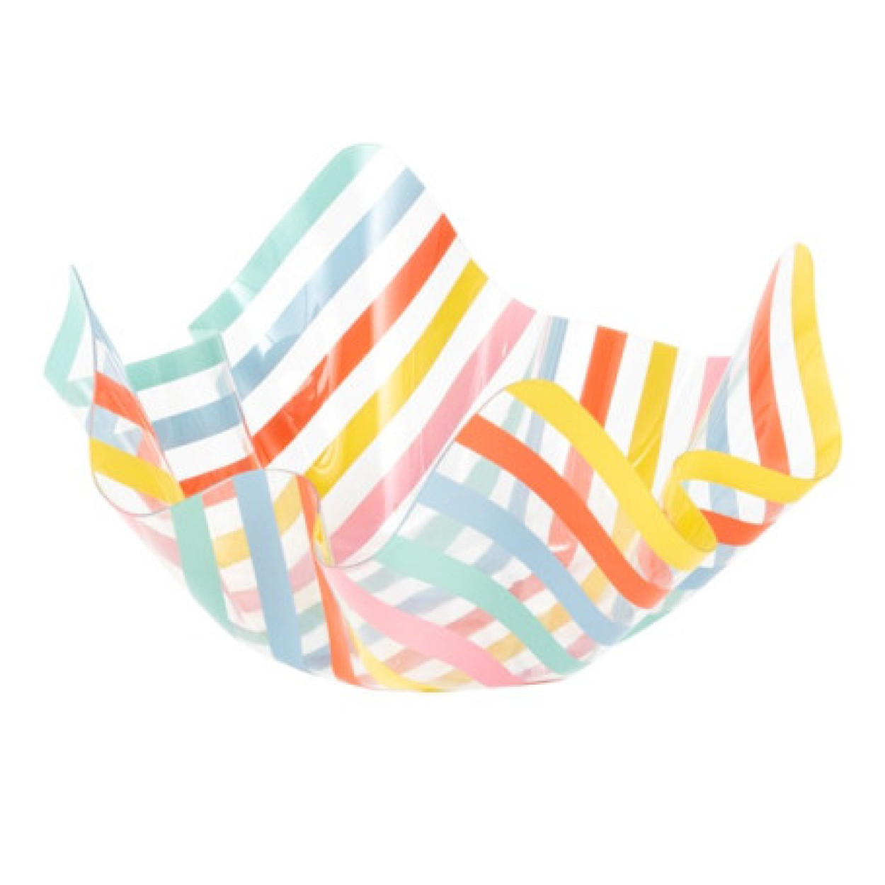 CONTENITORE PET RIGHE MULTICOLOR PERLATO CM22 60893