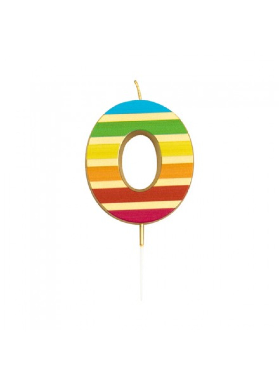 CANDELINA 0 GOLD STRIPES 10.5 CM 53170