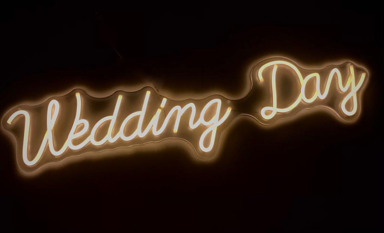 STRIP LED WEDDING DAY BIANCO CALDO 86X21 CM 2105