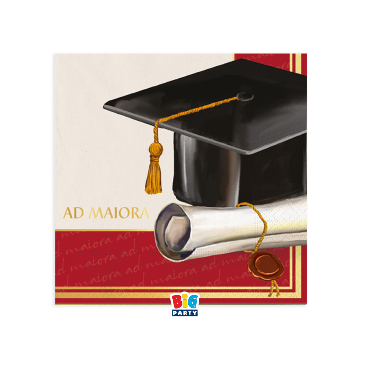 20 TOVAGLIOLI 25X25 LAUREA AD MAIORA 76173