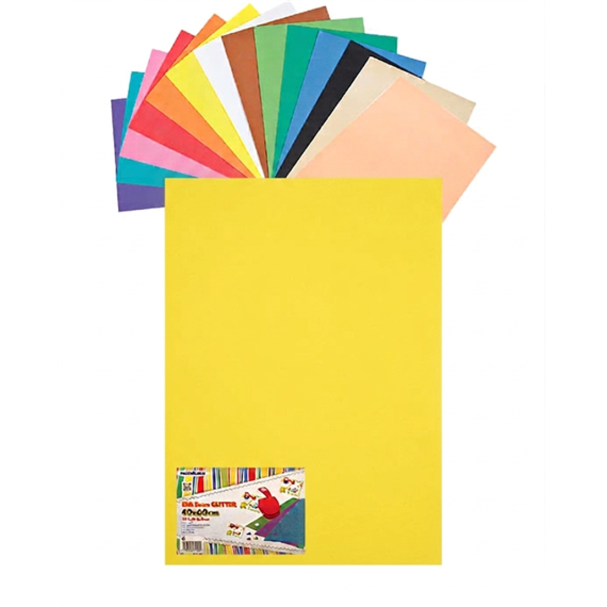 GOMMA EVA 60X40X2 GIALLO 23NIK151