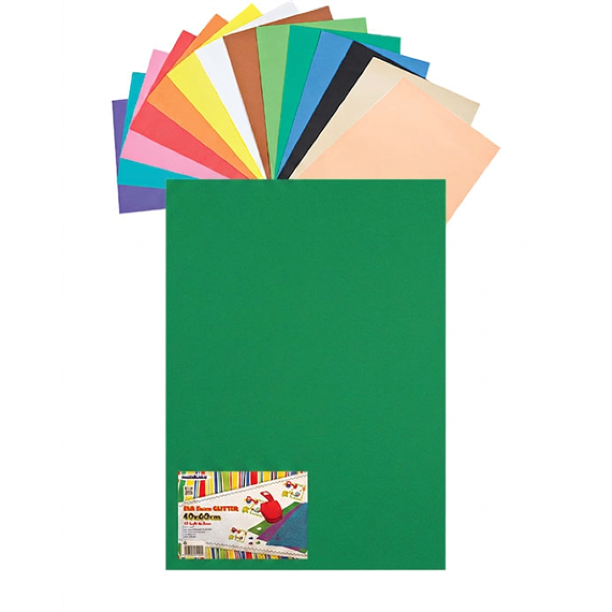 GOMMA EVA 60X40X2 VERDE 23NIK150