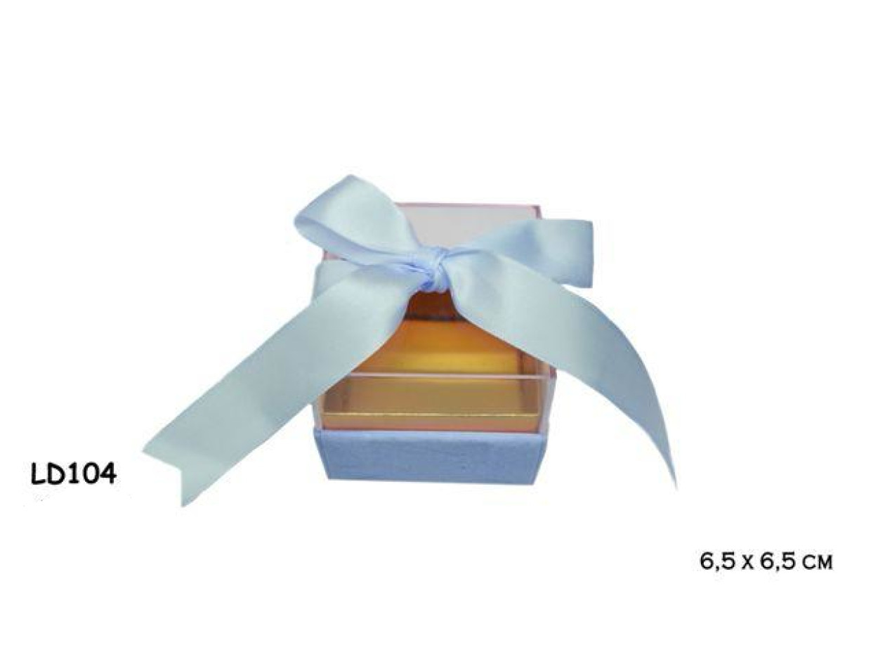 SCATOLA PVC CELESTE 6.5X5.5 LD104