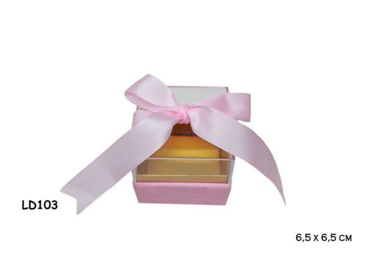 SCATOLA PVC ROSA 6.5X5.5 LD103