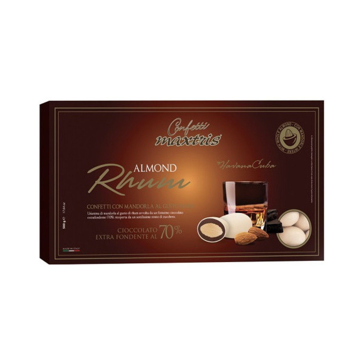 CONFETTI MANDORLA AL RHUM MAXRHU 500gr