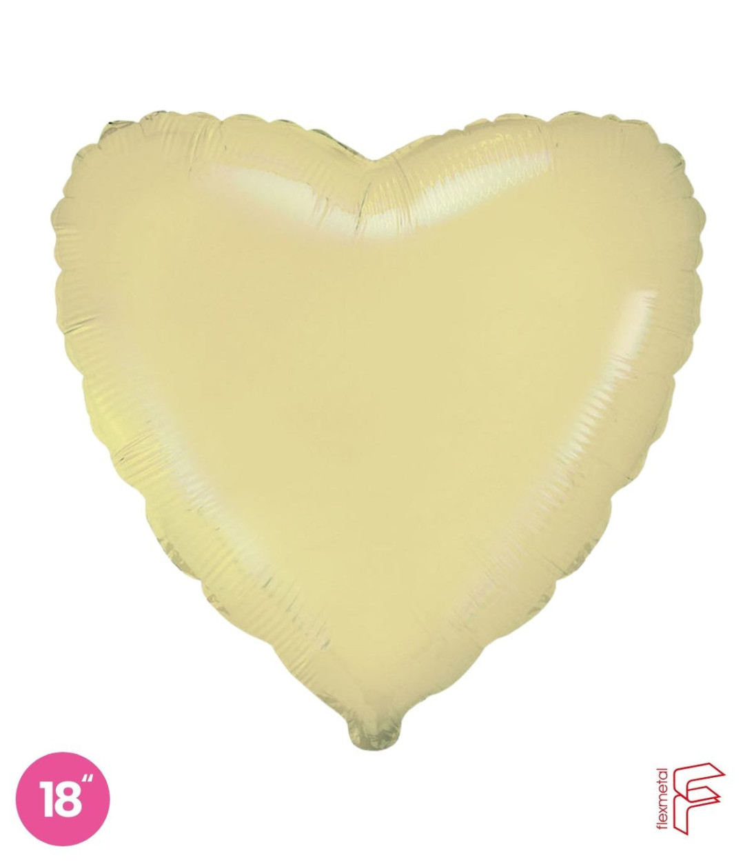 PALLONE FOIL 18" CUORE CREMA B201500SC