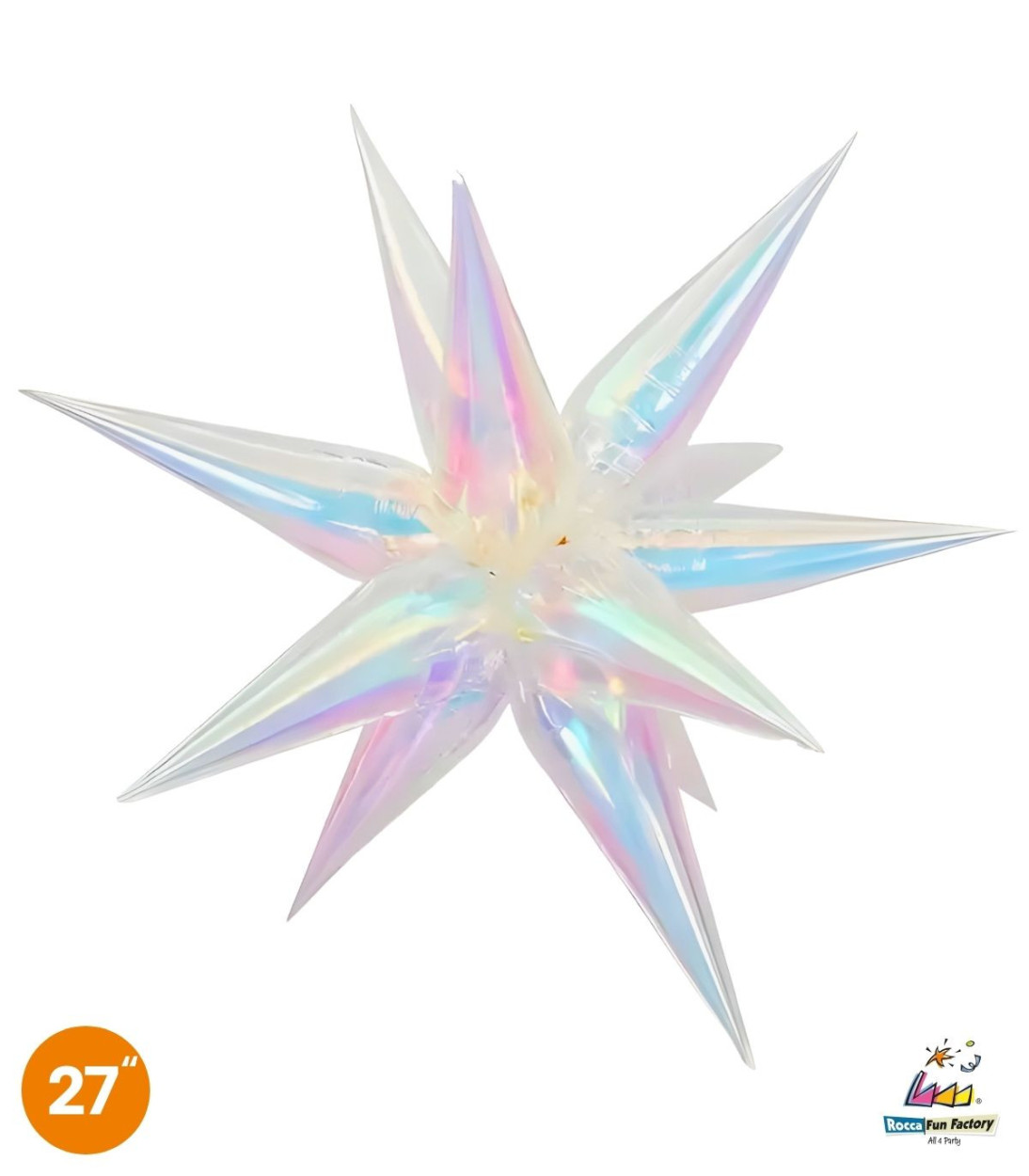 PALLONE FOIL KIT EXPLODING IRIDESCENTE CON VALVOLA 19464-01