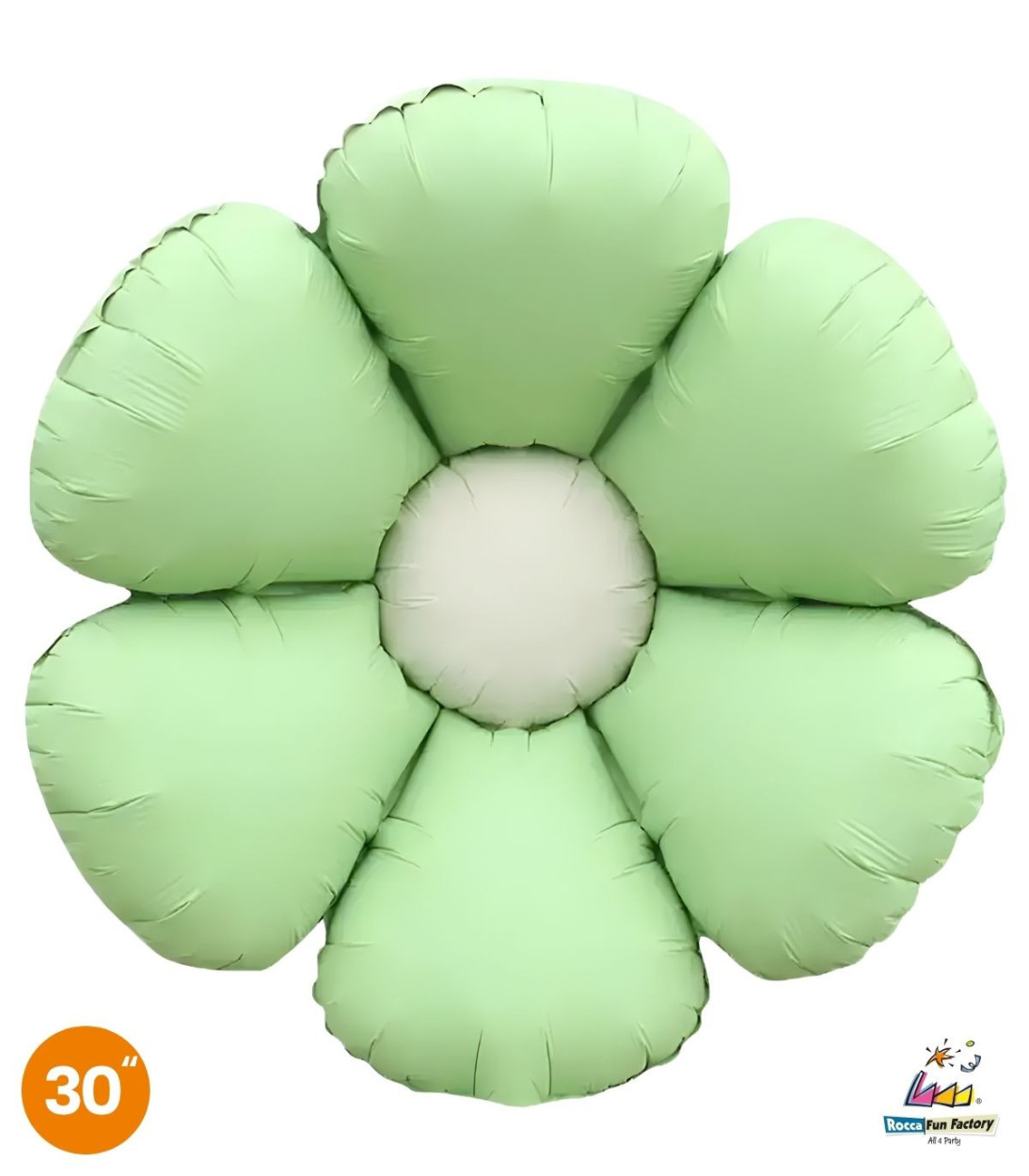 PALLONE FOIL SUPER SHAPE MARGHERITA VERDE MENTA SATINATO 19358-01