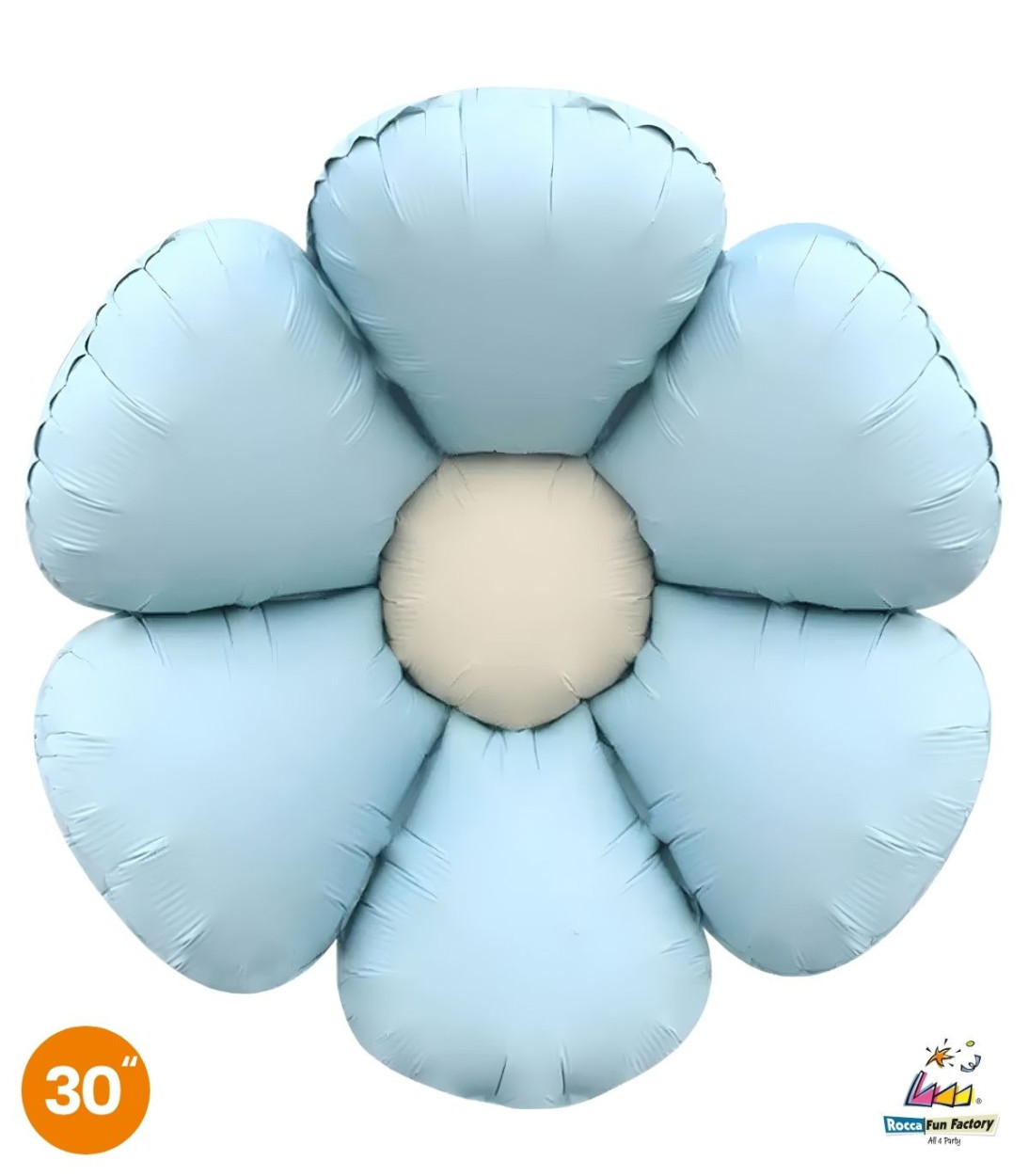 PALLONE FOIL SUPER SHAPE MARGHERITA CELESTE SATINATO 19310-01