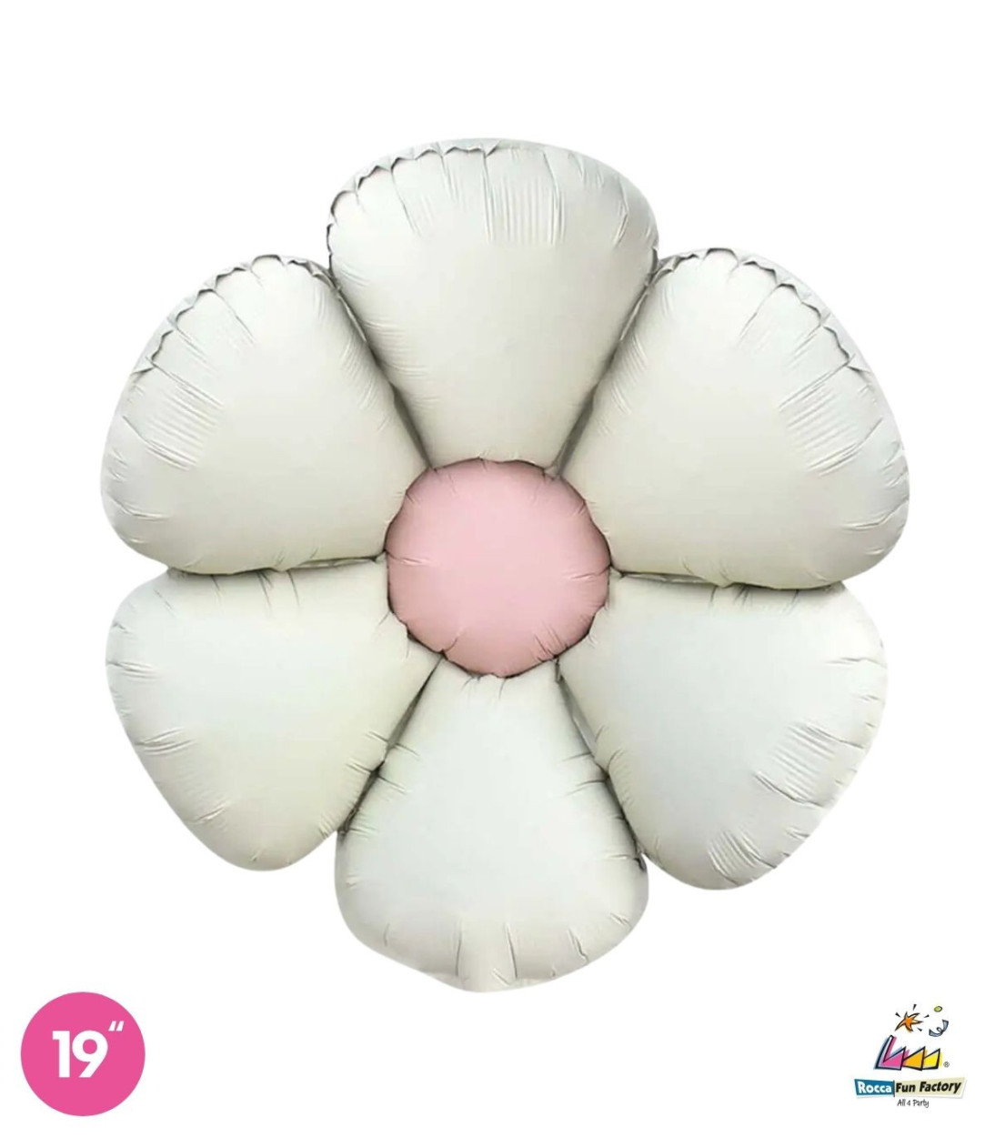 PALLONE FOIL 19" MARGHERITA BIANCO SATINATO 19280-01