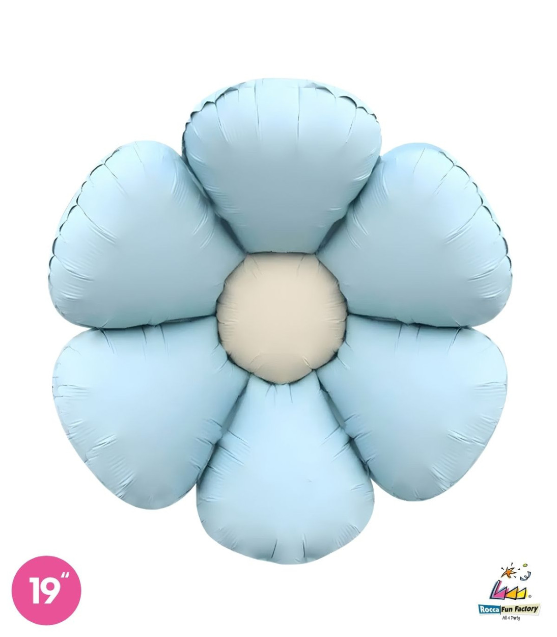PALLONE FOIL 19" MARGHERITA CELESTE SATINATO 19266-01