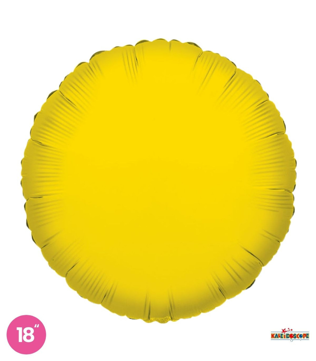 PALLONE FOIL 18" TONDO GIALLO 34049-18