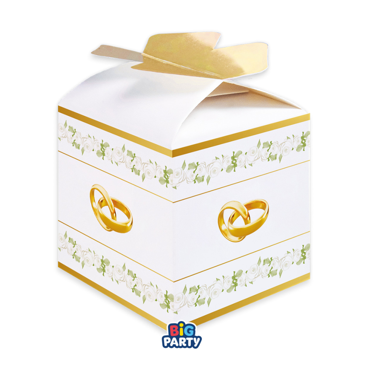 10 SCATOLE PORTACONFETTI CUBOTTO FIOCCO FOREVER TOGETHER 77202