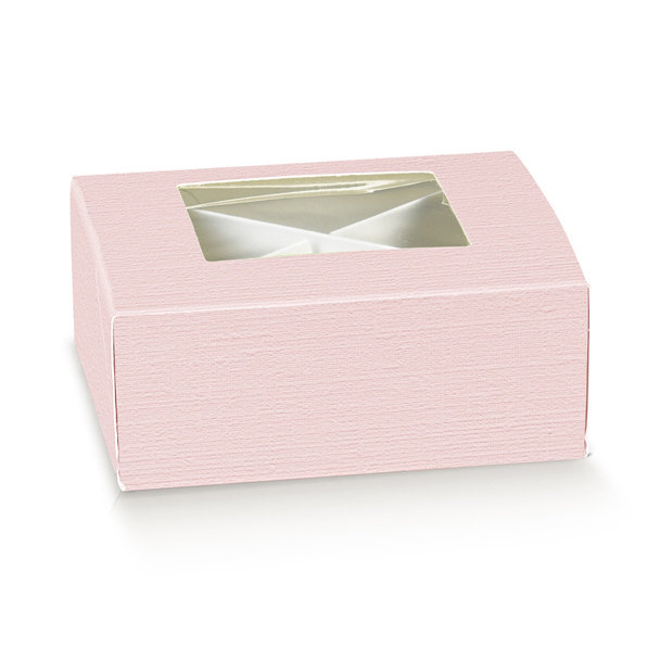 10 PRATICA CON FINESTRA E DIVISORI 80X80X30 FIBRA ROSA 100067C