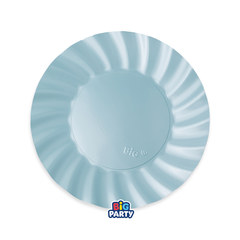 6 PIATTI CM20 WAVY PEARL LIGHT BLUE 77535