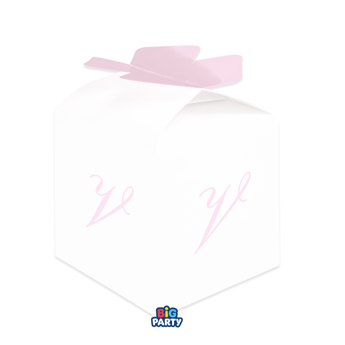 10 SCATOLINE CUBETTO FIOCCO V ROSA 77411
