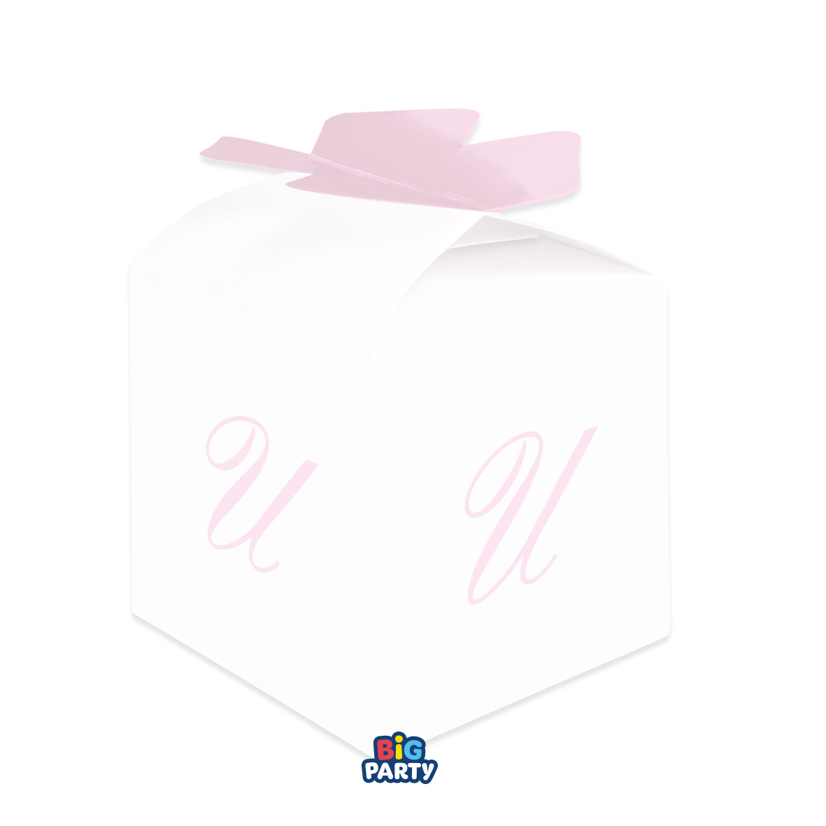 10 SCATOLINE CUBETTO FIOCCO U ROSA 77410