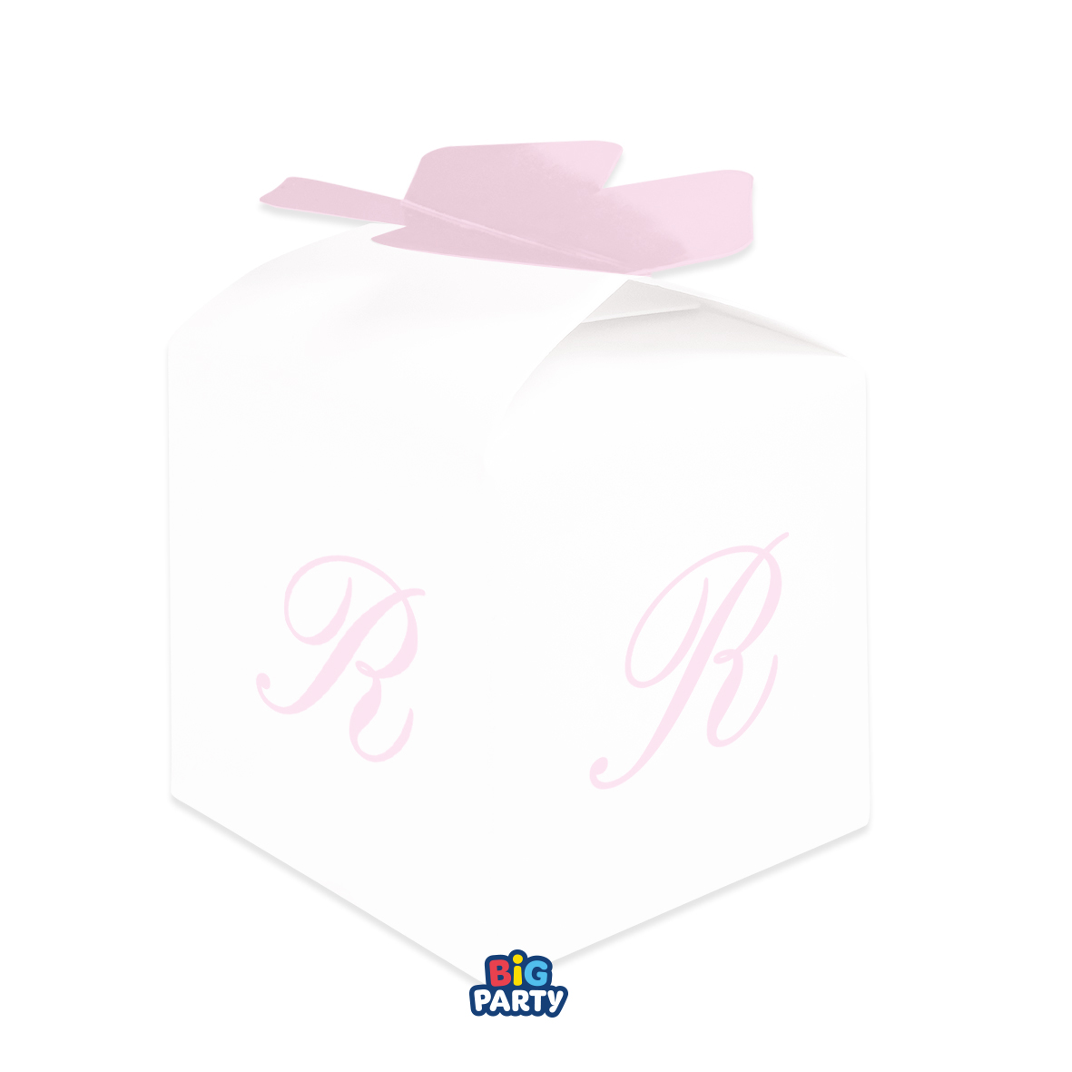 10 SCATOLINE CUBETTO FIOCCO R ROSA 77407