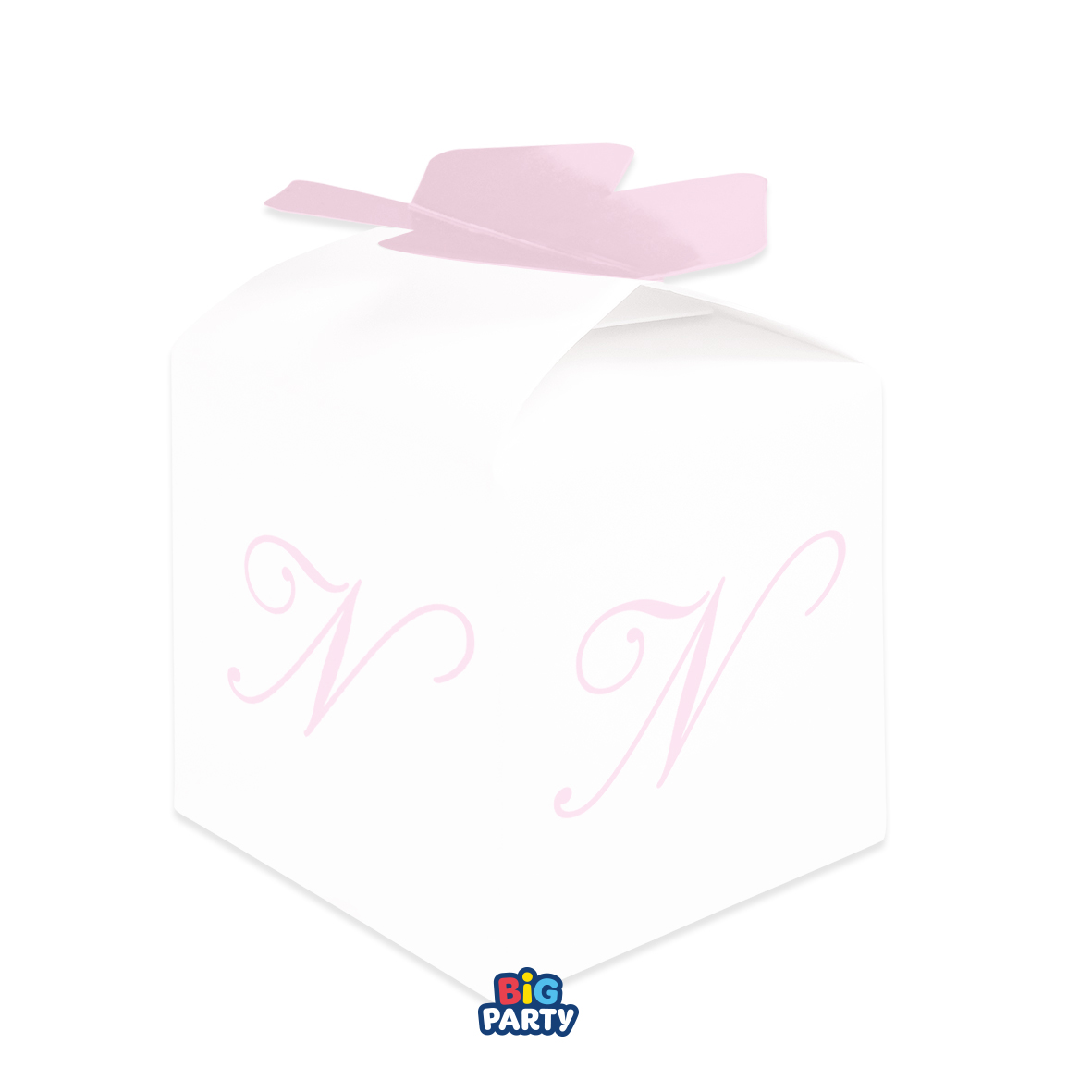 10 SCATOLINE CUBETTO FIOCCO N ROSA 77403