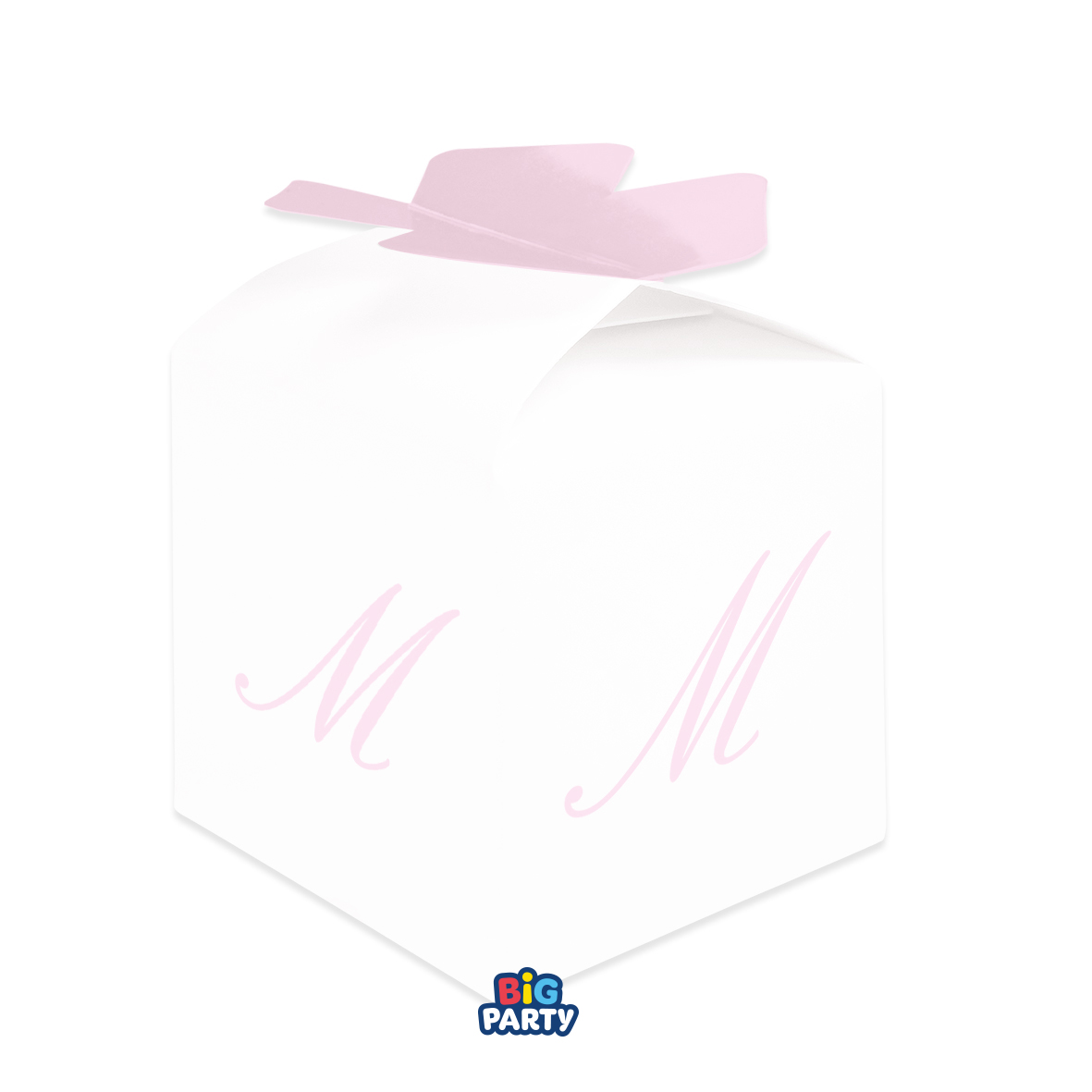 10 SCATOLINE CUBETTO FIOCCO M ROSA 77402