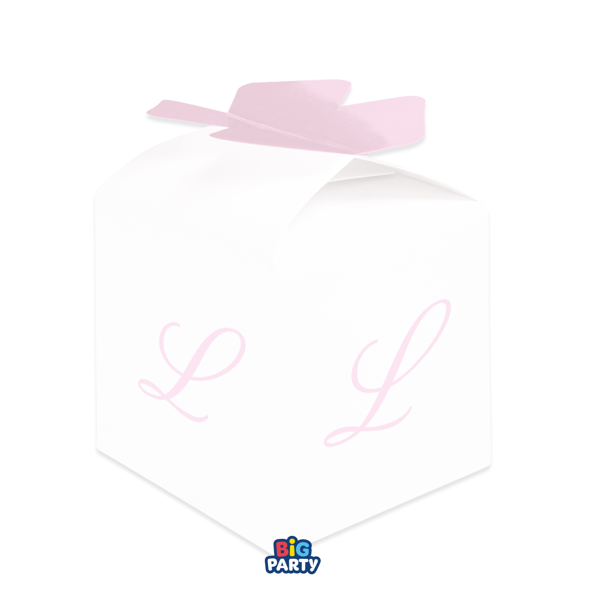 10 SCATOLINE CUBETTO FIOCCO L ROSA 77401