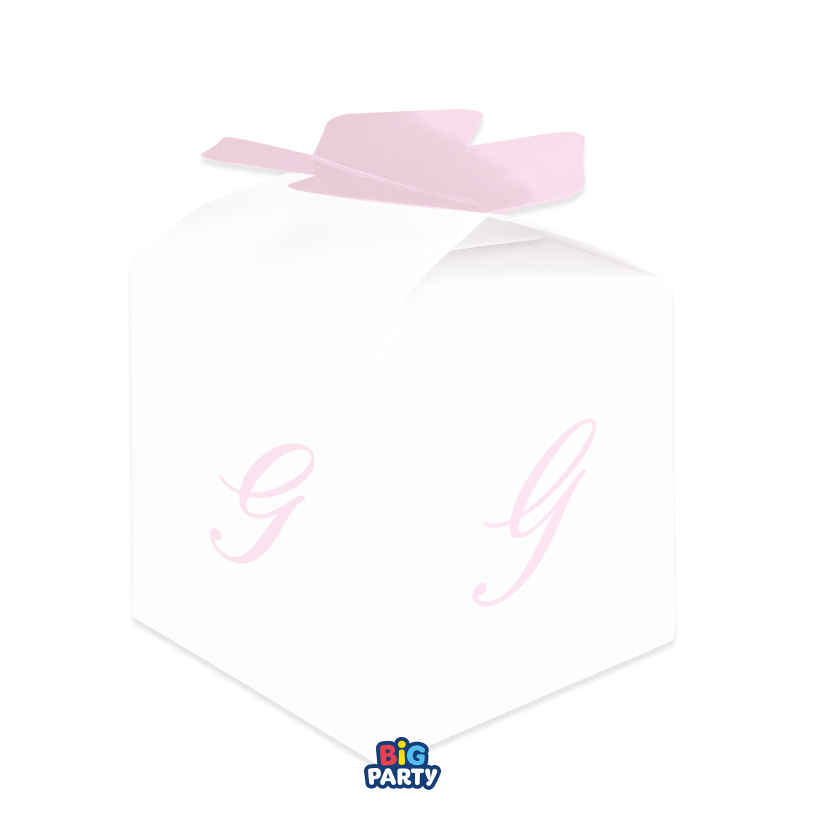 10 SCATOLINE CUBETTO FIOCCO G ROSA 77396