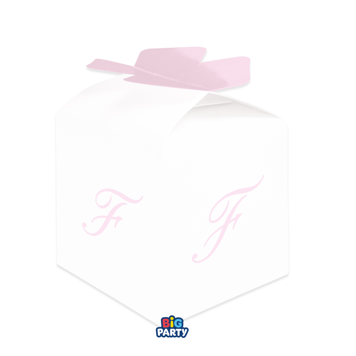 10 SCATOLINE CUBETTO FIOCCO F ROSA 77395