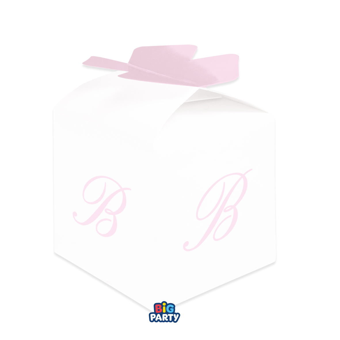 10 SCATOLINE CUBETTO FIOCCO B ROSA 77391