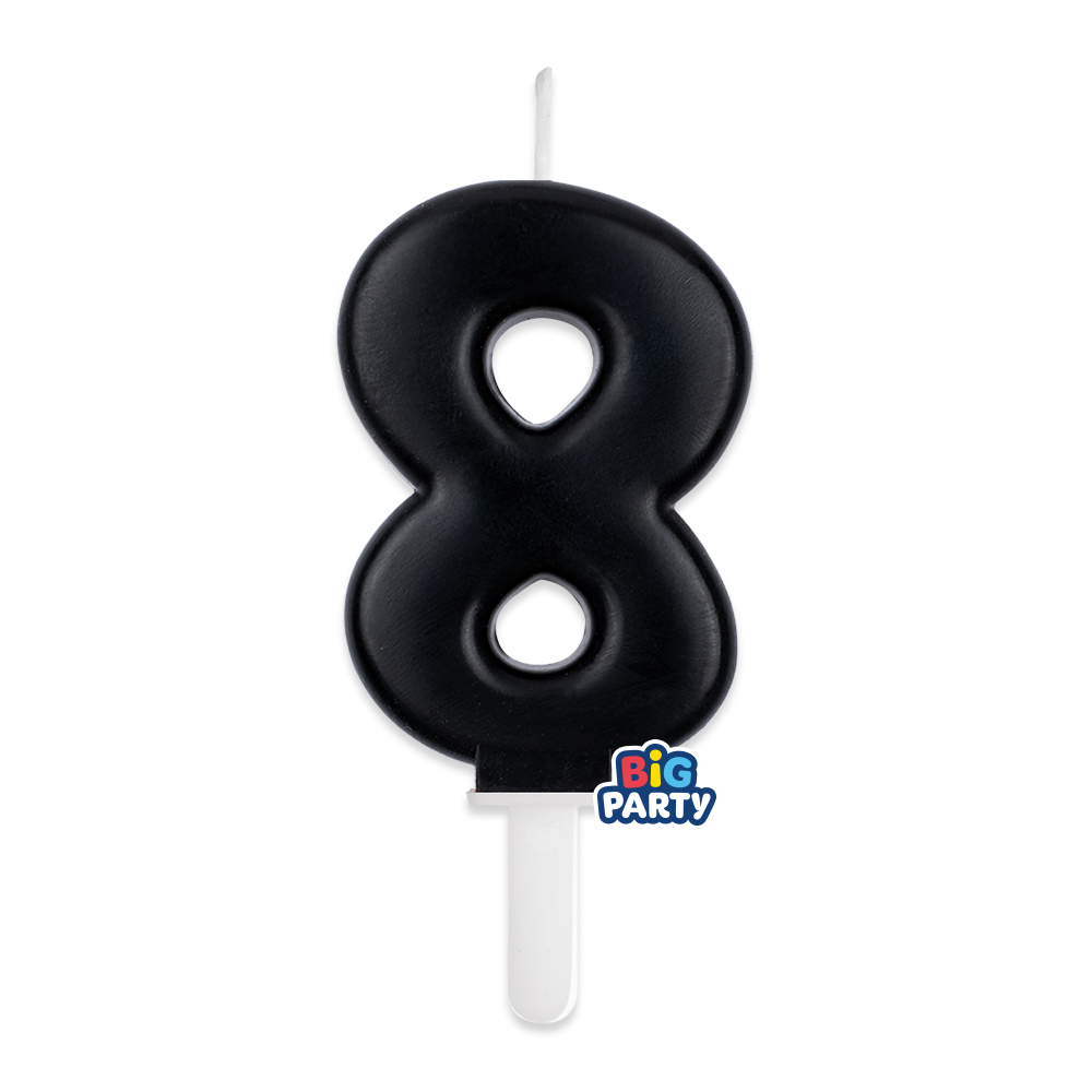 CANDELA 8 TINY PLUMP 7 CM NERO 77818