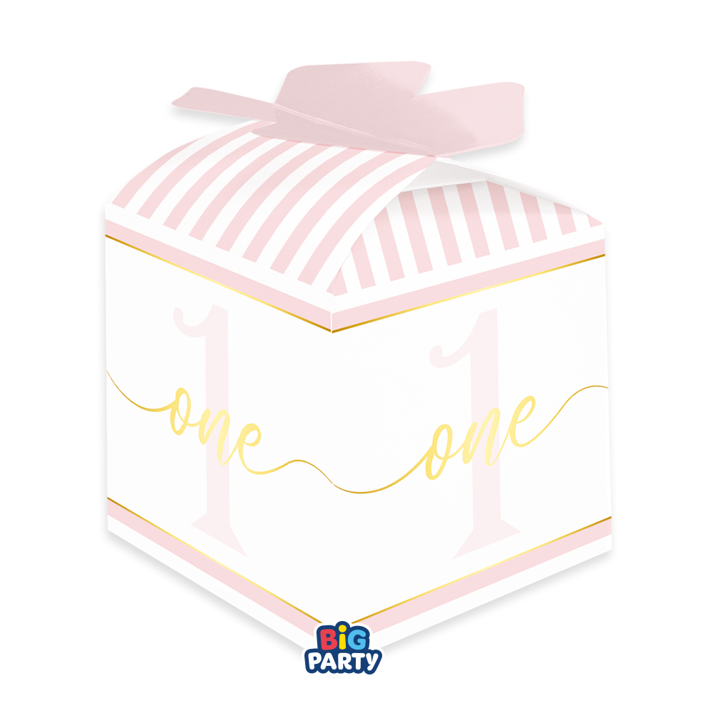10 SCATOLE CUBETTO FIOCCO ONE TODAY PINK 77232