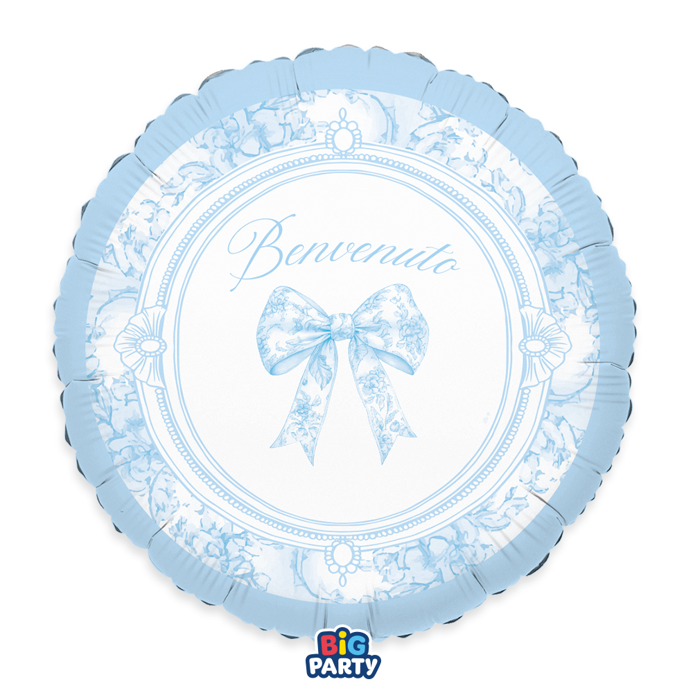 PALLONE FOIL 18" BENVENUTO FIOCCO VINTAGE 77153