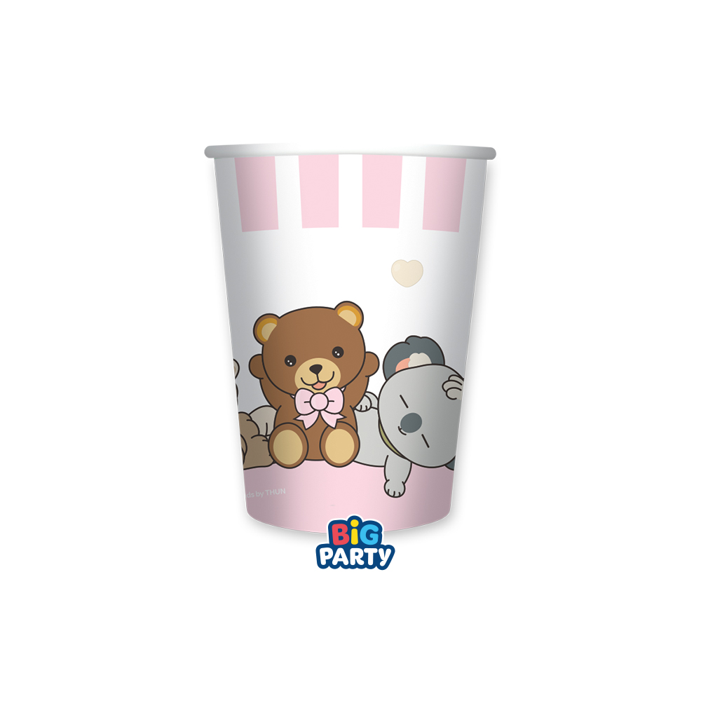6 BICCHIERI TEDDY FRIENDS ROSA 77082