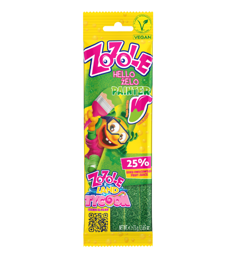 STRISCE ZOZOLE PAINTER GREEN FIZZY GR75 BAN106