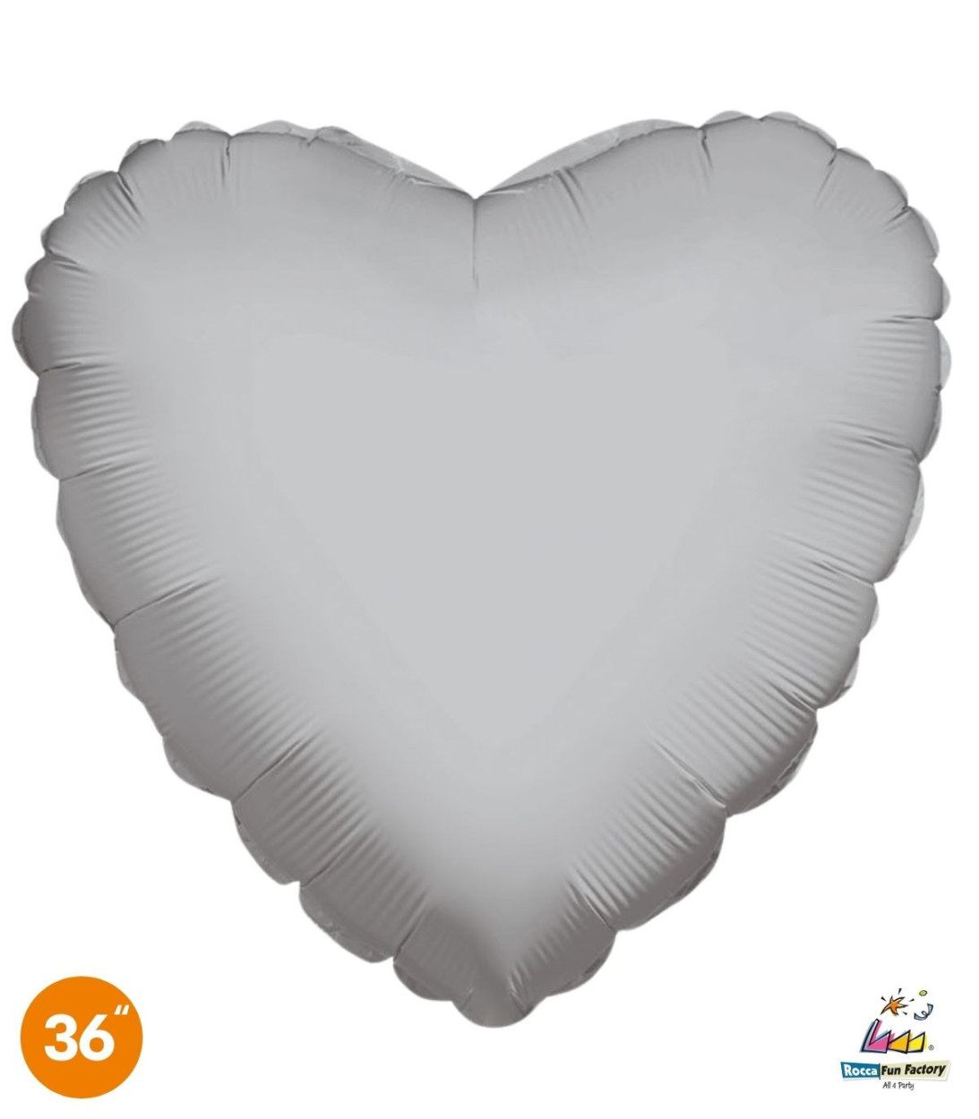 PALLONE FOIL SUPER SHAPE CUORE ARGENTO 6580905