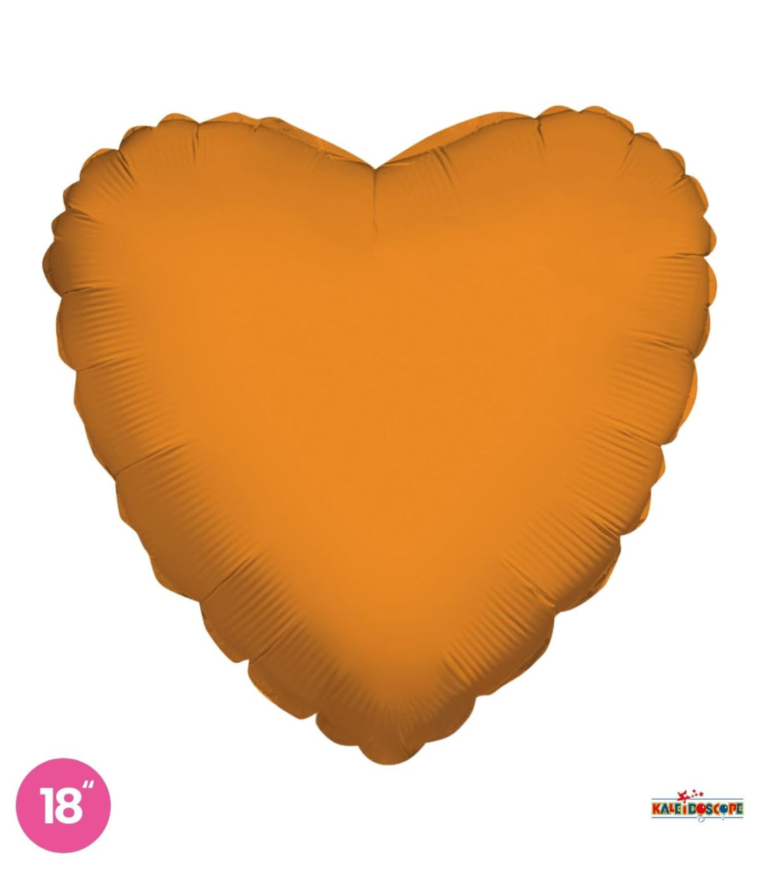 PALLONE FOIL 18" CUORE ARANCIO 19315-18