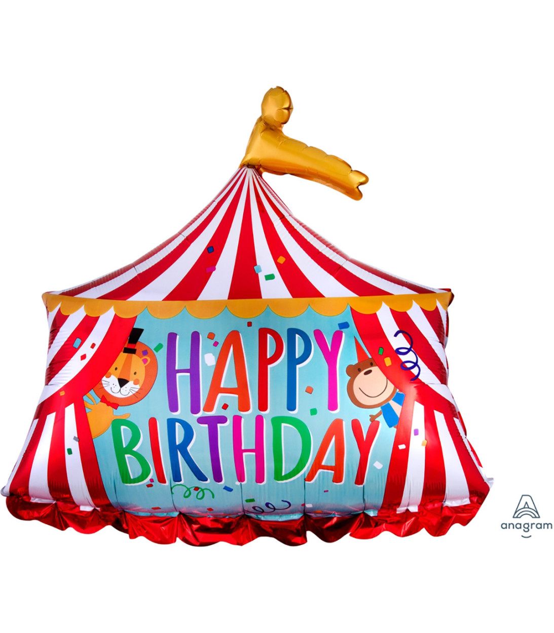 PALLONE FOIL 28" HAPPY BIRTHDAY TENDONE CIRCO 3565901