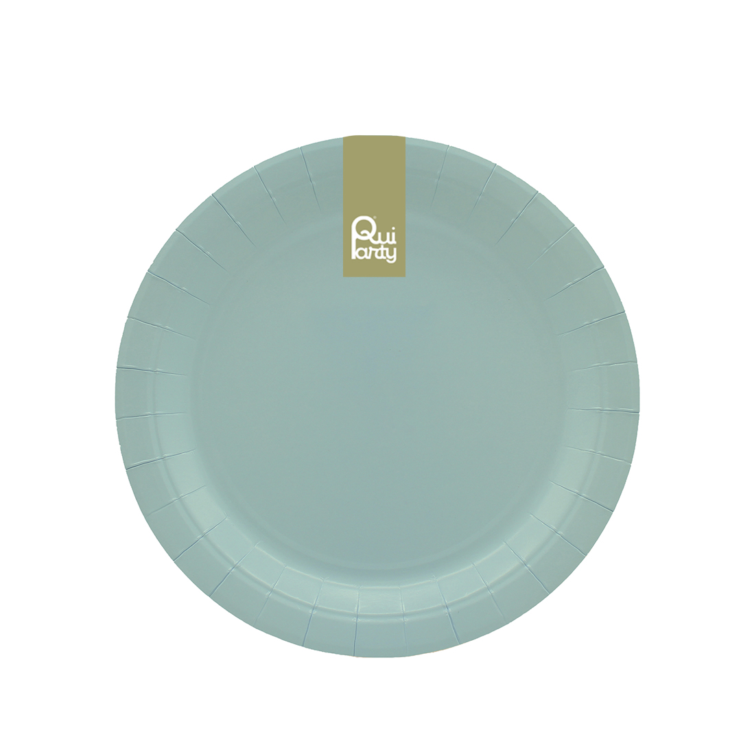 PIATTO IN CARTA CM18 PZ15 VERDE POLVERE 35101