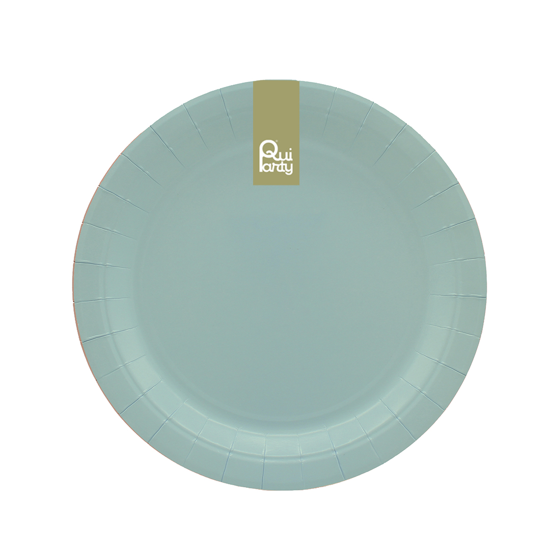PIATTO IN CARTA CM24 PZ15 VERDE POLVERE 35100