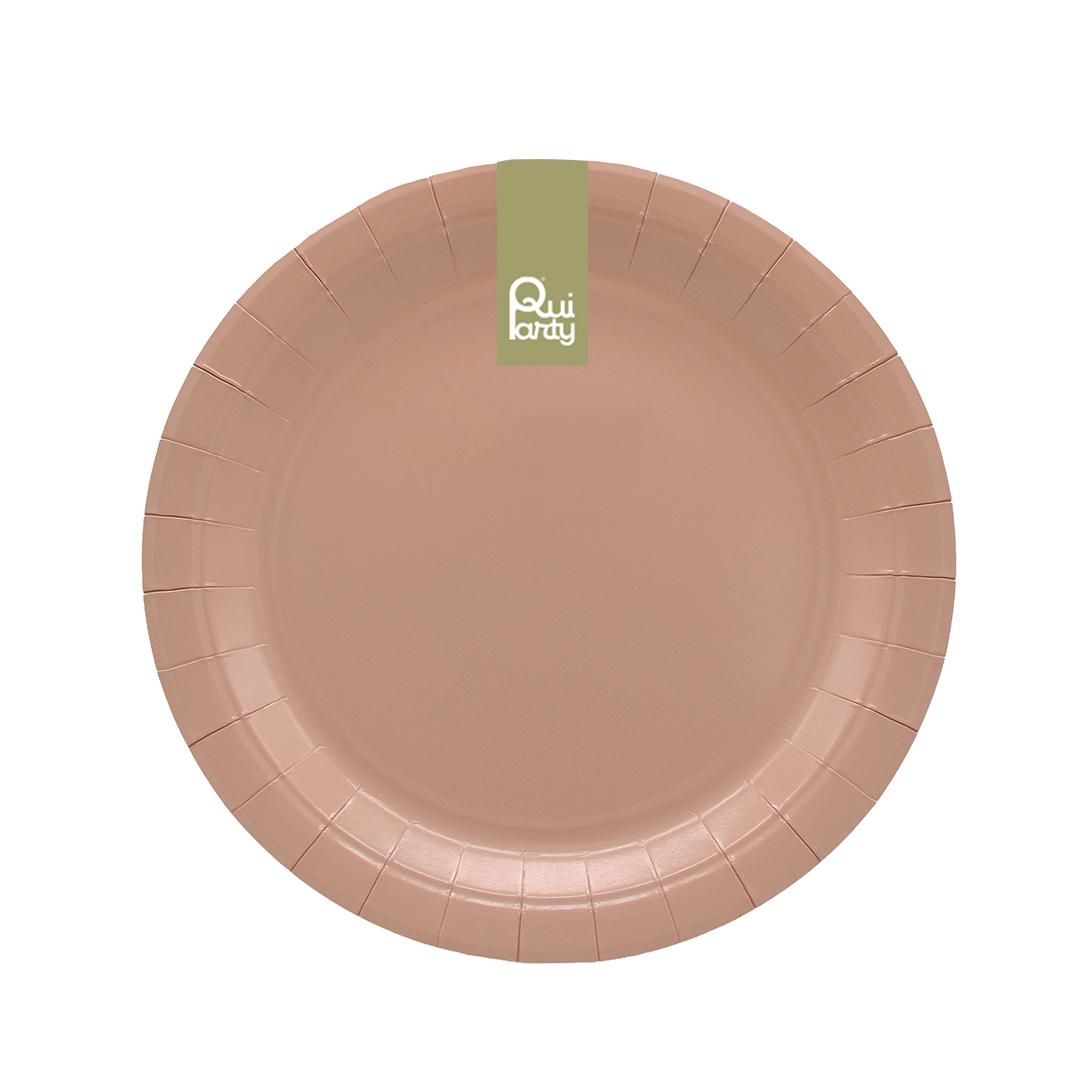 PIATTO IN CARTA CM24 PZ15 TERRACOTTA 35000