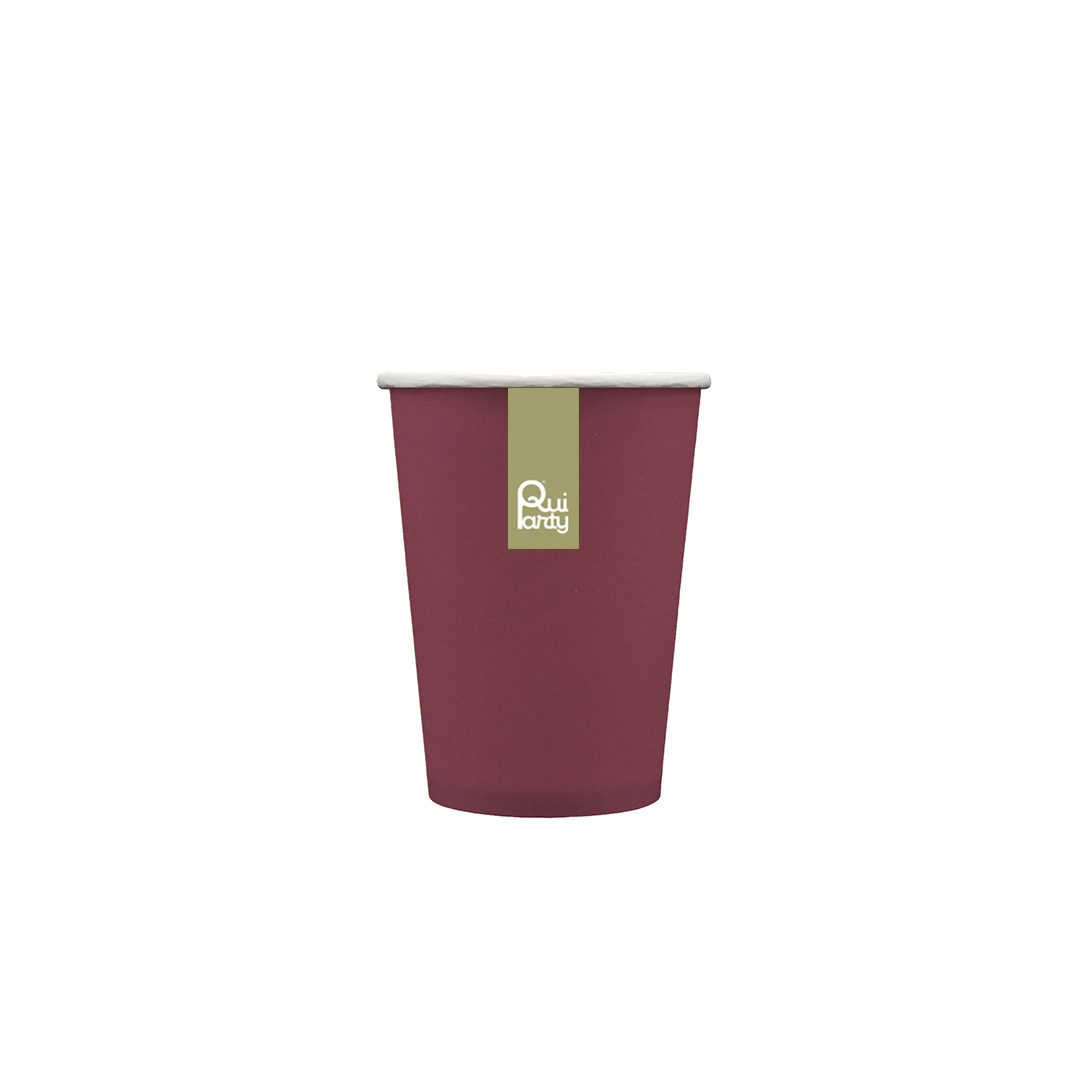 BICCHIERE IN CARTA CC250 PZ15 BORGOGNA 34902