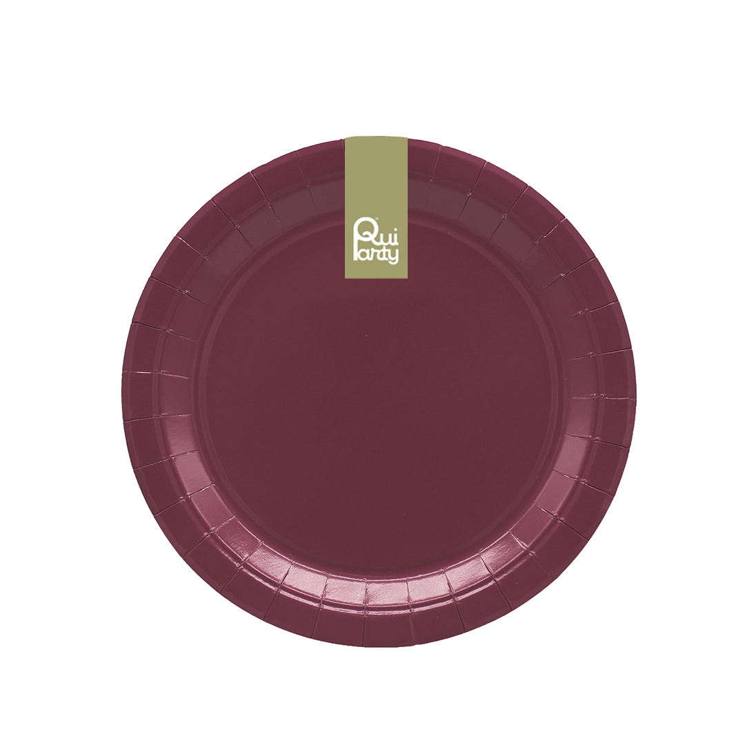 PIATTO IN CARTA CM18 PZ15 BORGOGNA 34901