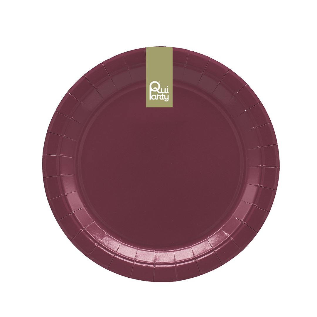 PIATTO IN CARTA CM24 PZ15 BORGOGNA 34900