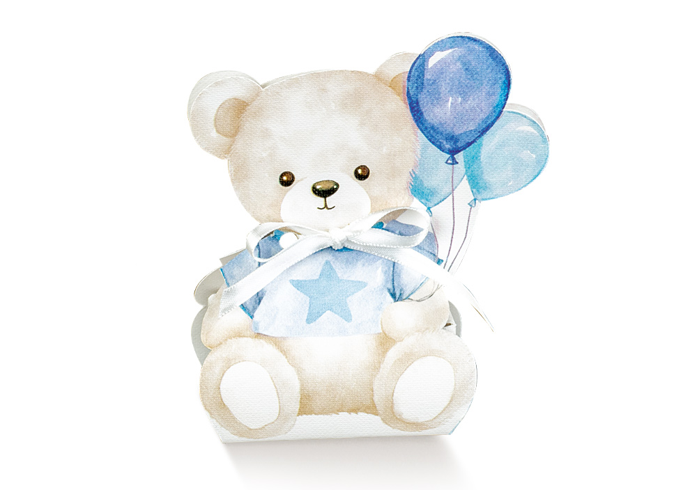 10 BABY ORSETTO AZZURRO 60X45X110 112878C
