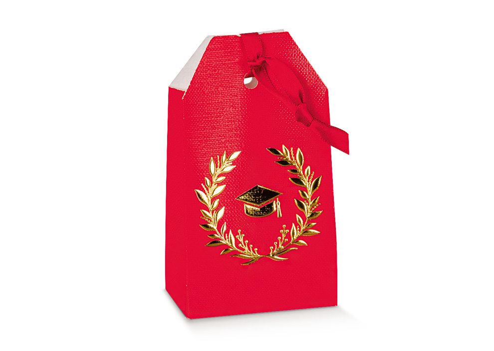 10 TAG LAUREA 55X35X100 CON ALLORO IN ORO A CALDO 112865C